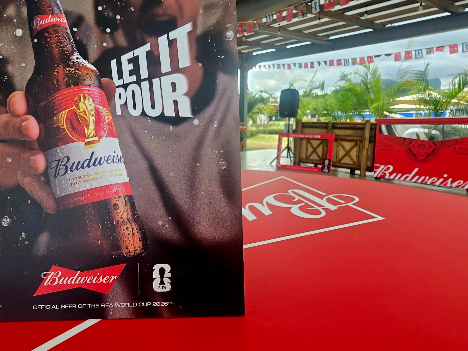 Budweiser Let It Pour campaign print