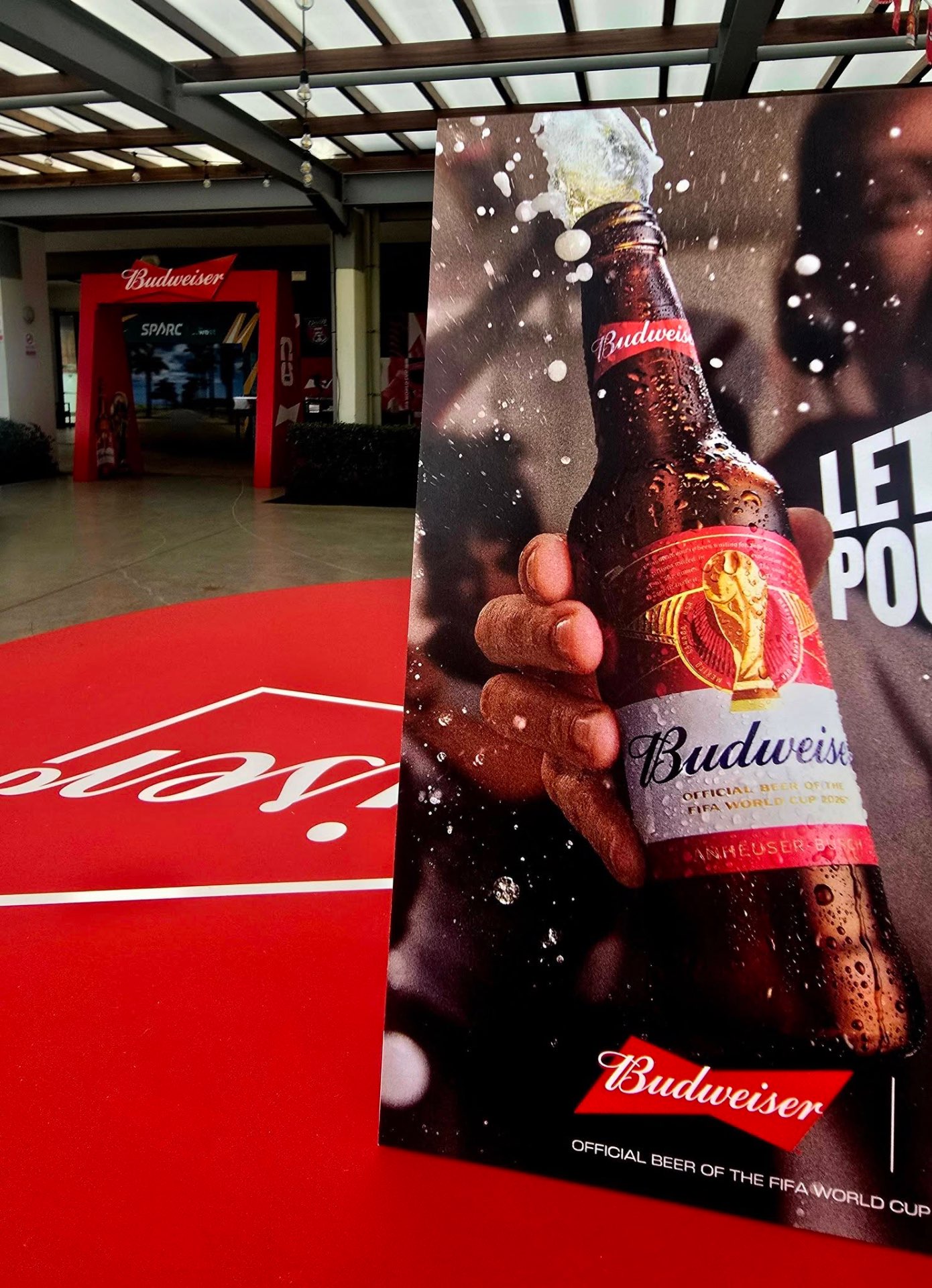Budweiser red carpet entrance